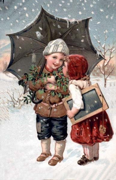 Дети новый год Винтаж
