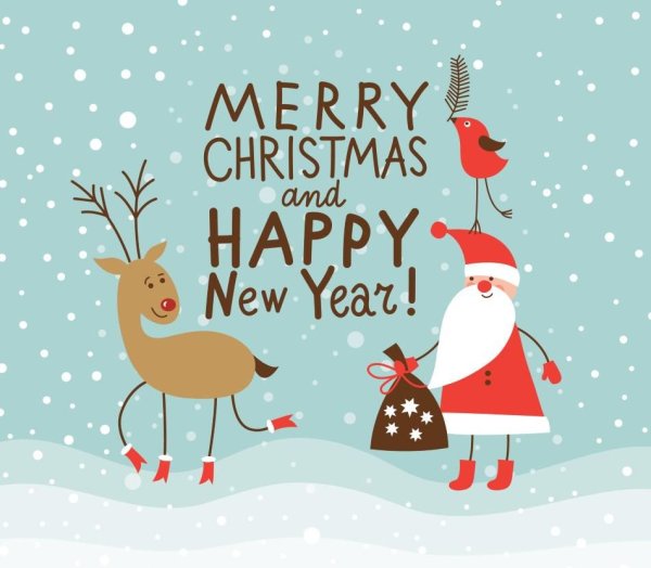 Happy New year открытки красивые