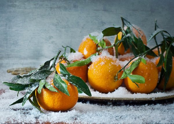 Новогодний мандарин.