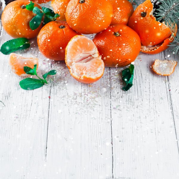 Новогодний мандарин.