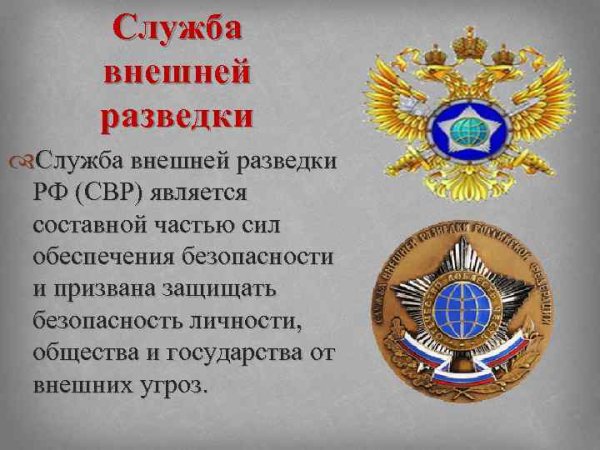 Поздравления с днём службы внешней разведки