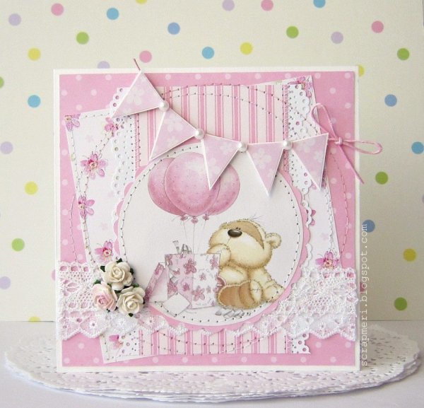 Детская открытка Скрапбукинг