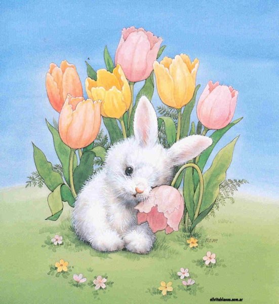 Зайчик рисунок