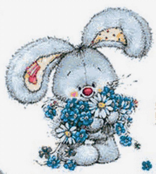 Зайчик в цвете