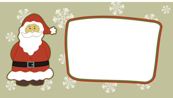 Открытка от Санты Клауса