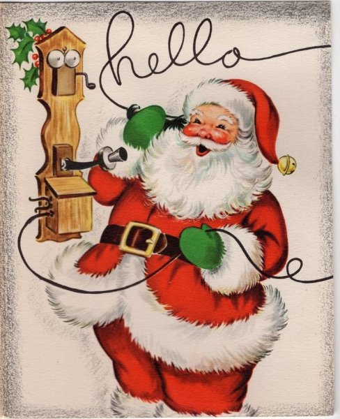 Тайный Санта открытка