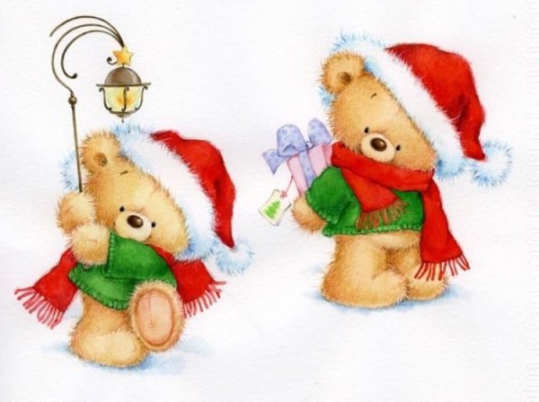 Новогодние мишки