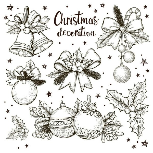 Идеи для новогодних рисунков