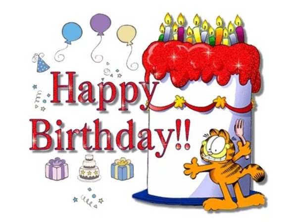 Поздравительная открытка с днём рождения на английском языке