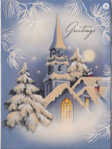 Рождественская открытка