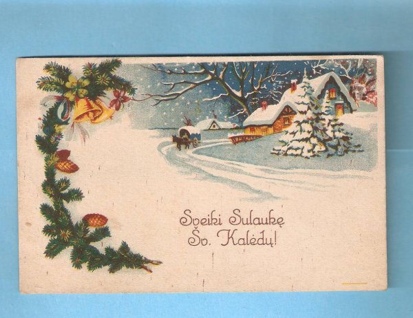 Открытки с Рождеством на литовском языке