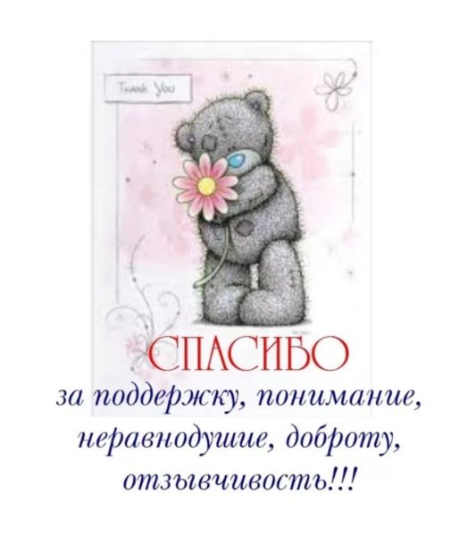 Спасибо за помощь и поддержку