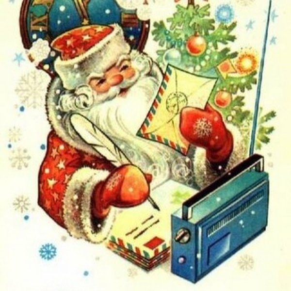 Старые открытки с дедом Морозом