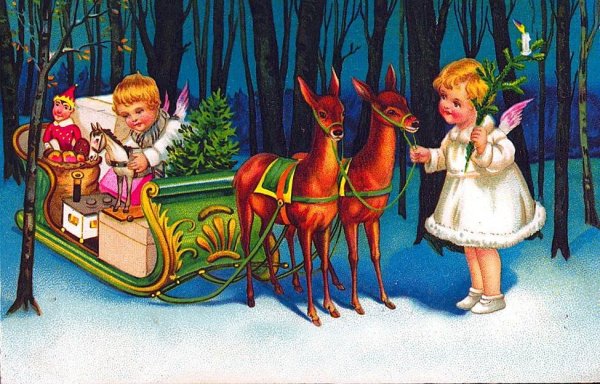 Рождественские германские открытки