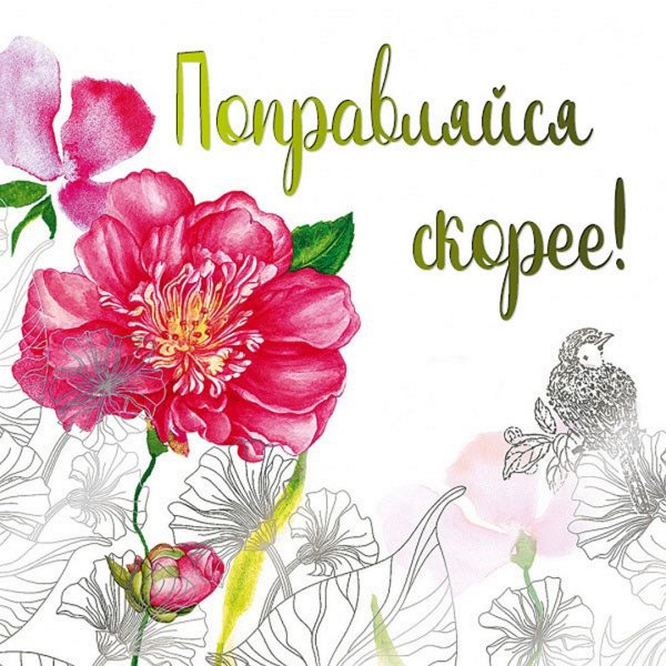 Открытки с выздоровлением женщине