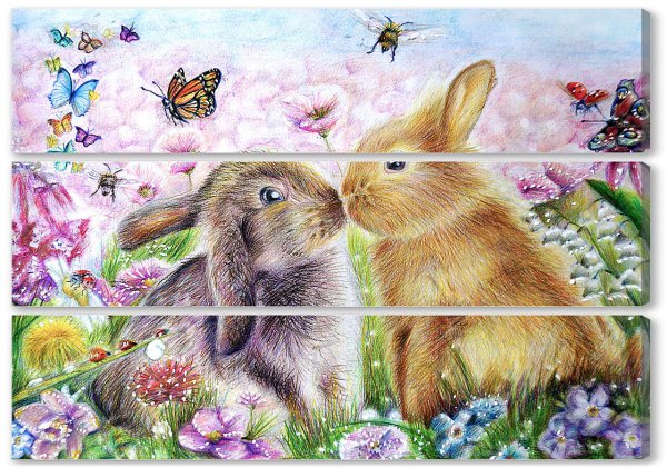 Семья кроликов