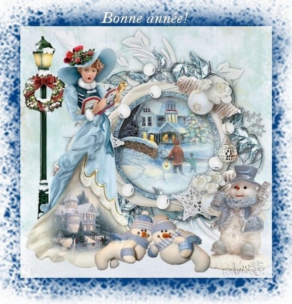 Французские новогодние открытки