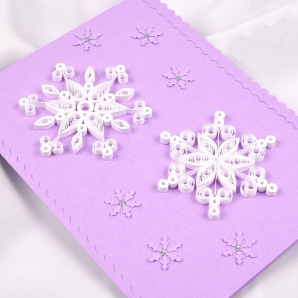 Снежинка открытка