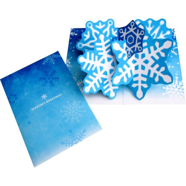 Снежинки цветные