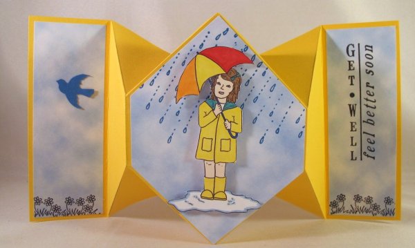 Открытка оригами