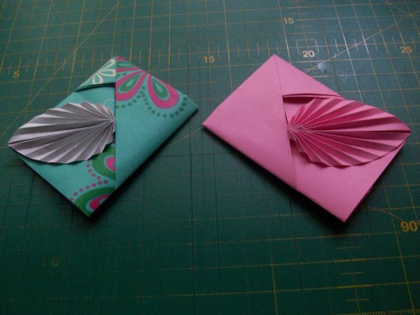 Конверт в виде сердца