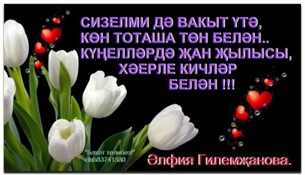 Добрый вечер на татарском языке