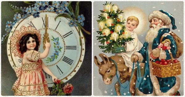 Советские новогодние открытки