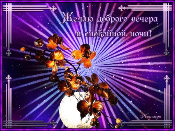 До.рый вечер и спокойной носи