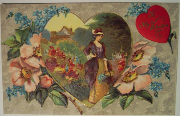 Валентинка Винтажная
