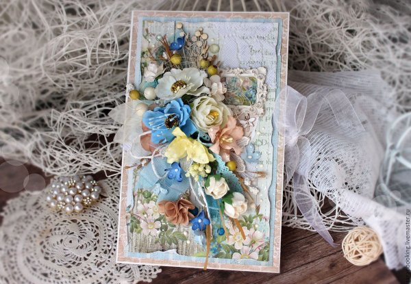 Скрапбукинг открытки красивые