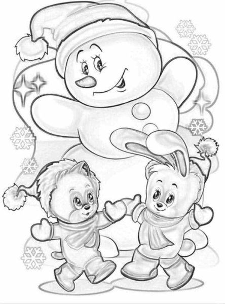 Открытки Зарубина раскраски