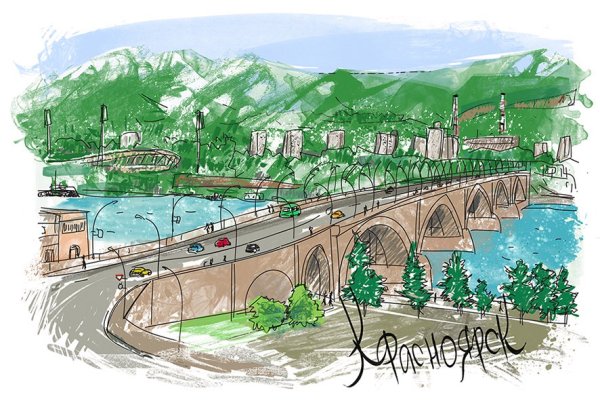 Открытка из Красноярска