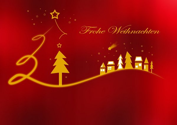 Frohe Weihnachten рисунок