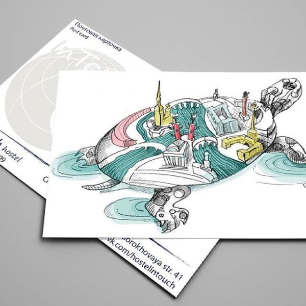 Графический дизайн открытки