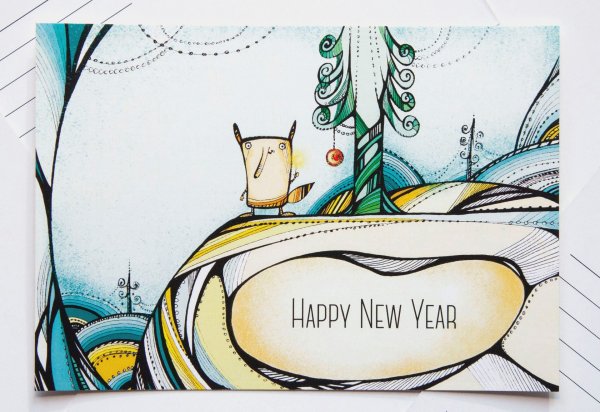 Открытка "художник"