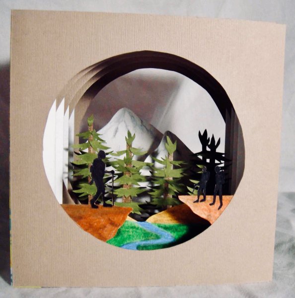 Открытка тоннель мастер класс