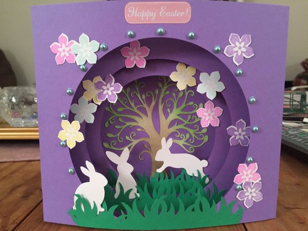 Пасхальная открытка туннель