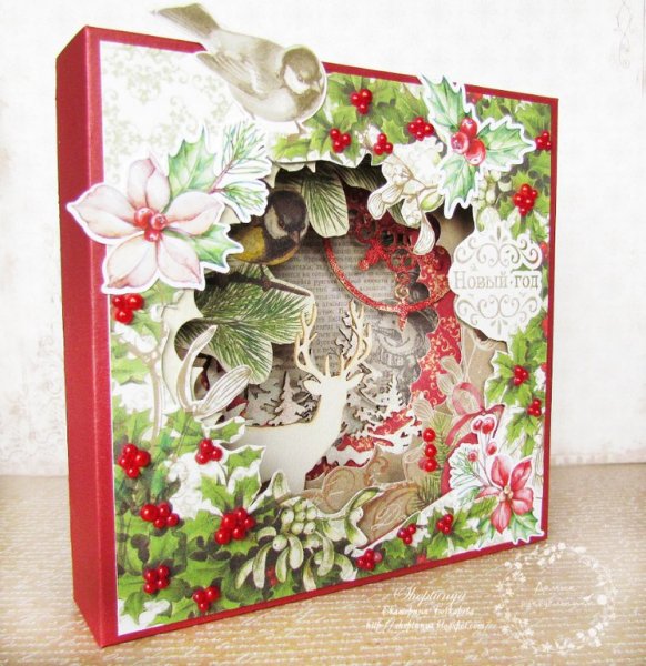 Новогодний бумажный туннель