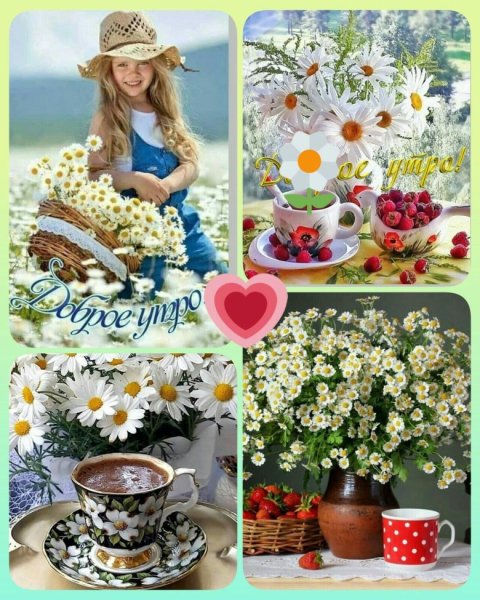 Стильные коллажи с добрым утром