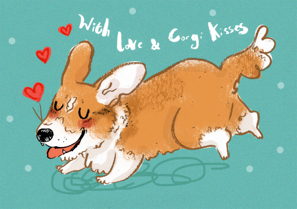 Корги с днем рождения