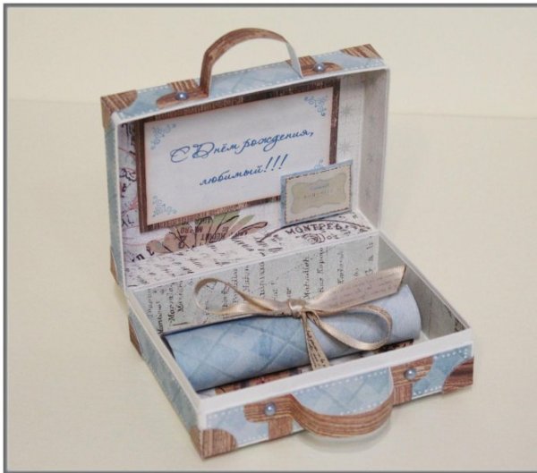 Подарочная коробочка для денег для мужчины