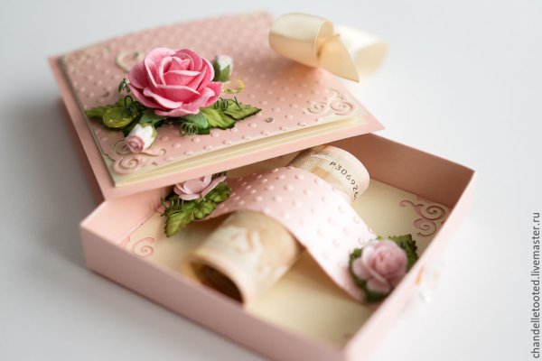 Коробка конверт для подарка