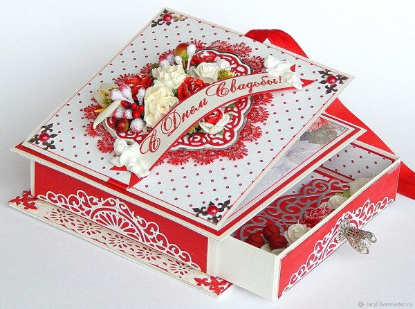 Коробка для свадебных открыток