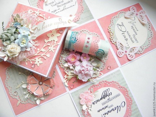 Скрапбукинг коробочка с сюрпризом