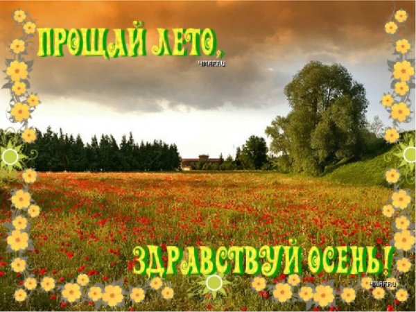 Лето, Прощай