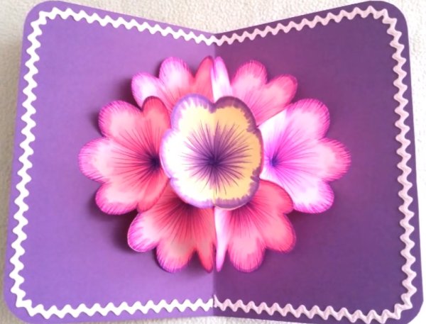 Объемная открытка на новый год