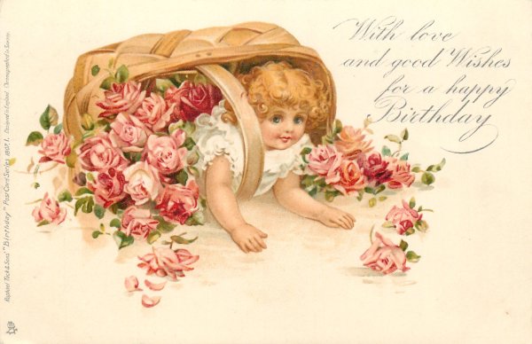 С днём рождения ретро открытки