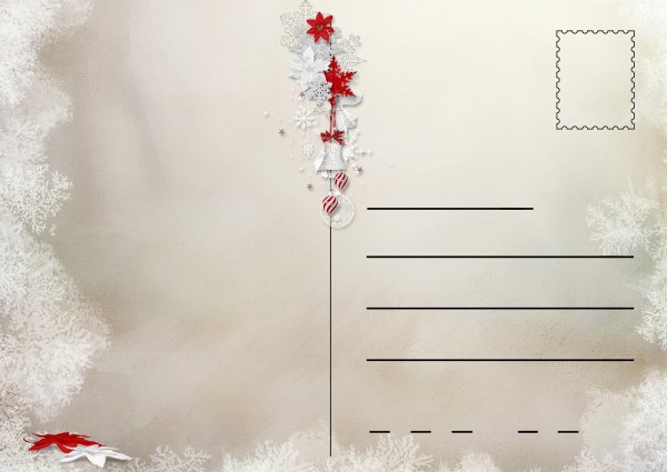 Новогодний фон для письма красивый