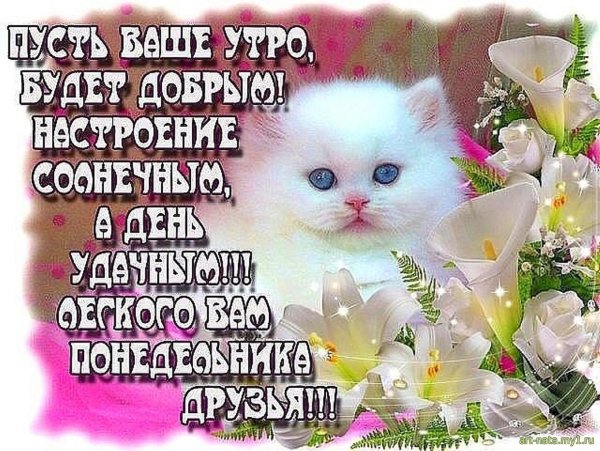 Открытка хорошего понедельника