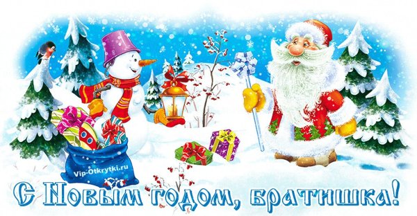 Поздравление с новым годом брату